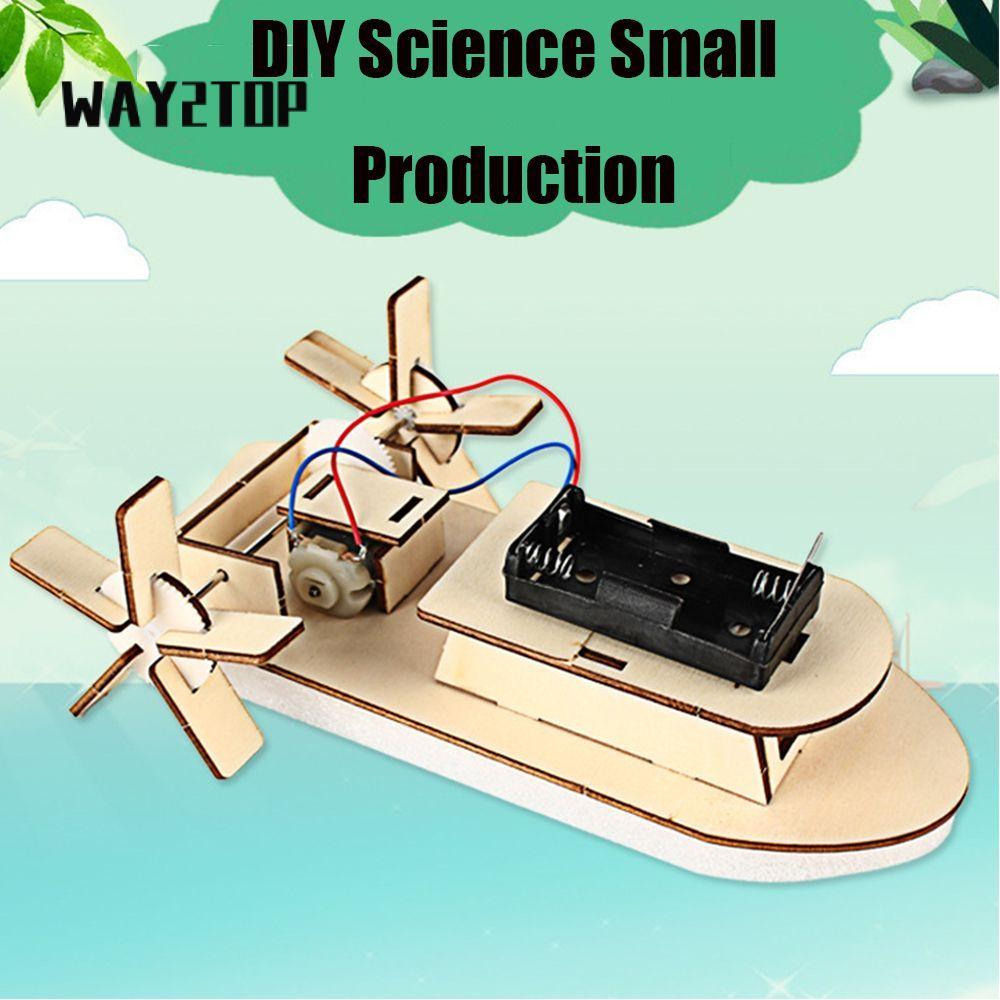 WAY2TOP เรือเรือยอชท์ของเล่นสําหรับเด็กโครงการโรงเรียน DIY STEM ของเล่น