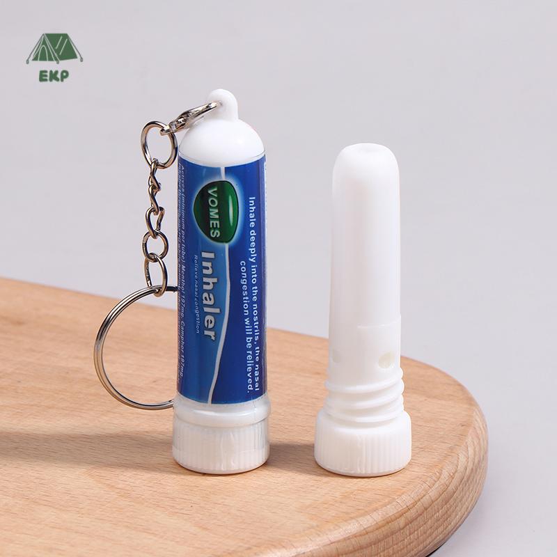 [EKP] 5 ชิ้น Nasal Sti พวงกุญแจ Boosts Focus Inhaler หลอด Cooling Nasal Inhaler Aromatherapy Energy 