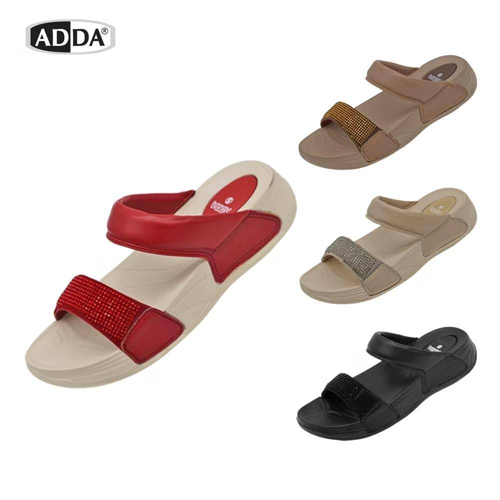 ส่งด่วน!! ADDA รุ่น 31U50-W1 รองเท้าแตะ รองเท้าลำลอง สำหรับผู้หญิง แบบสวม น้ำหนักเบา (ไซส์ 4-7)