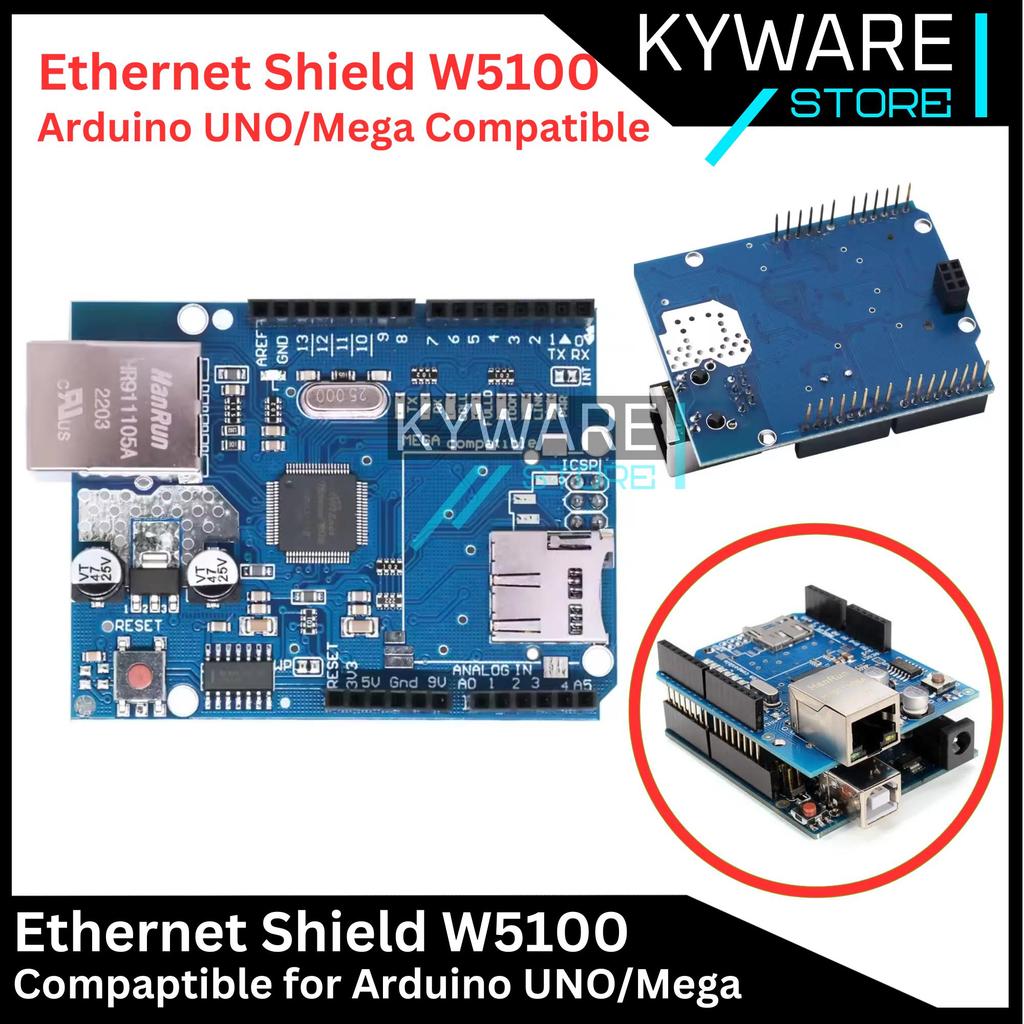KYWARE W5100 โล่อีเธอร์เน็ตและโมดูล Micro SD LAN สําหรับ Arduino Uno Mega Development Board