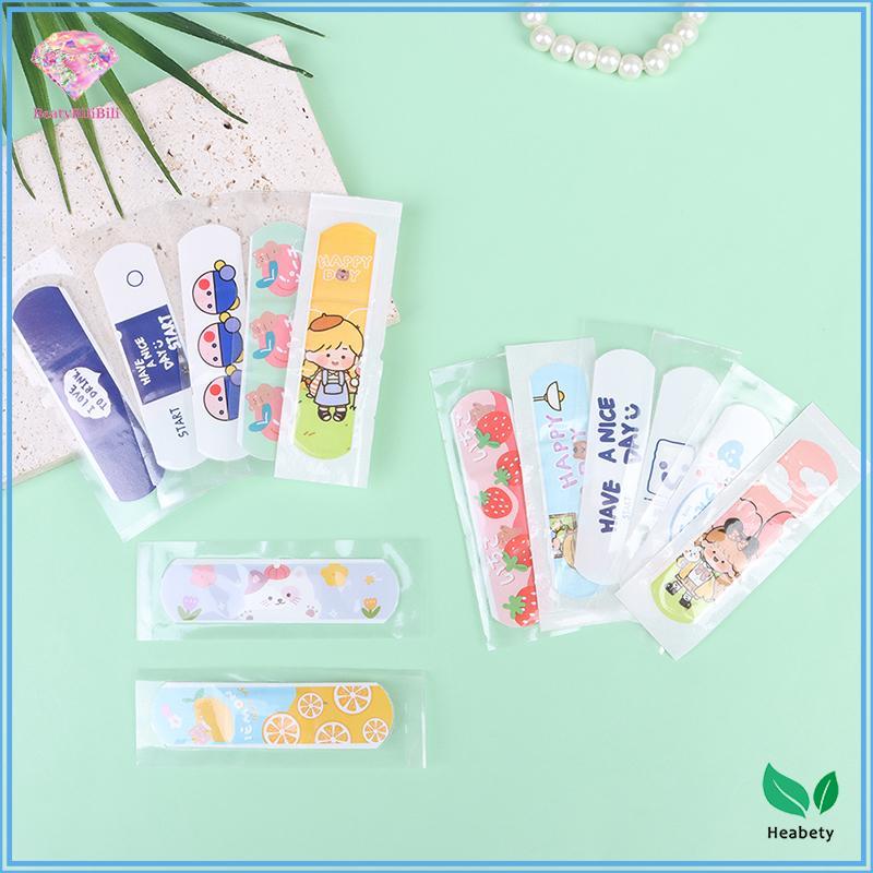 Heabety 20 ชิ้น/กล่องกันน้ํา Band Aid Wound Plaster First Aid ชุดฉุกเฉิน Band Aid Stiers สําหรับเด็ก