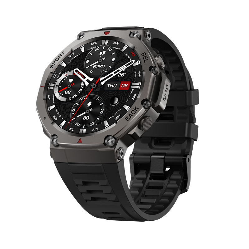 [ใหม่] สมาร์ทวอทช์ DM58 หน้าจอ AMOLED รองรับการโทรผ่านบลูทูธ พร้อม GPS วัดระดับความสูงและความกดอากาศ