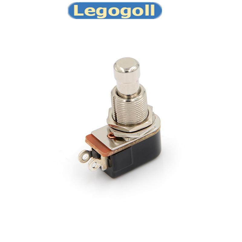 Legogoll ใหม่สวิตช์กีตาร์ไฟฟ้า Momentary Push Button Foot Switch SPST ใหม่
