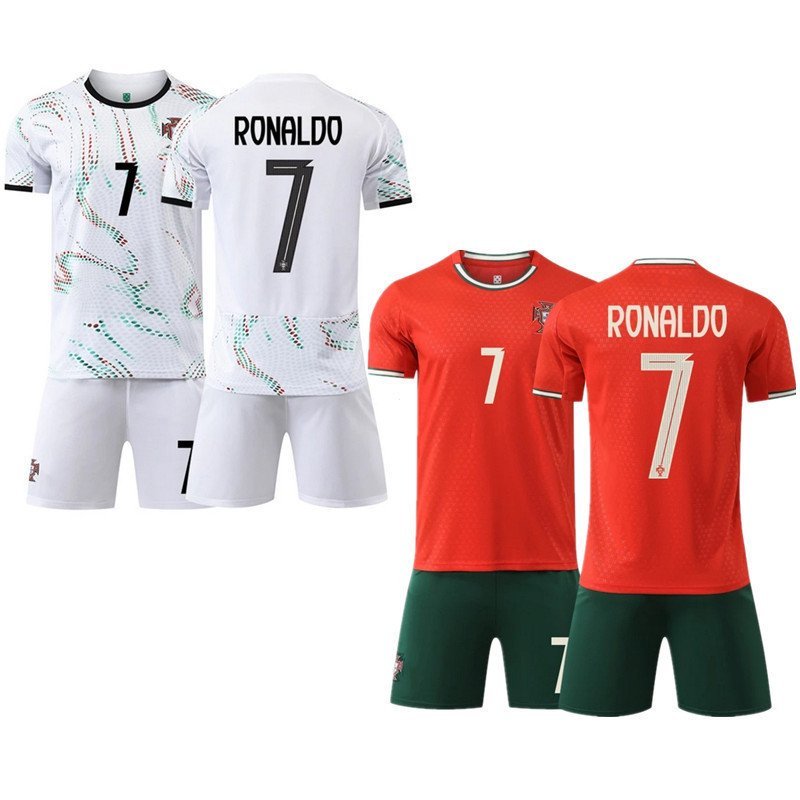 เสื้อฟุตบอลเด็ก Portugal Ronaldo คุณภาพสูง