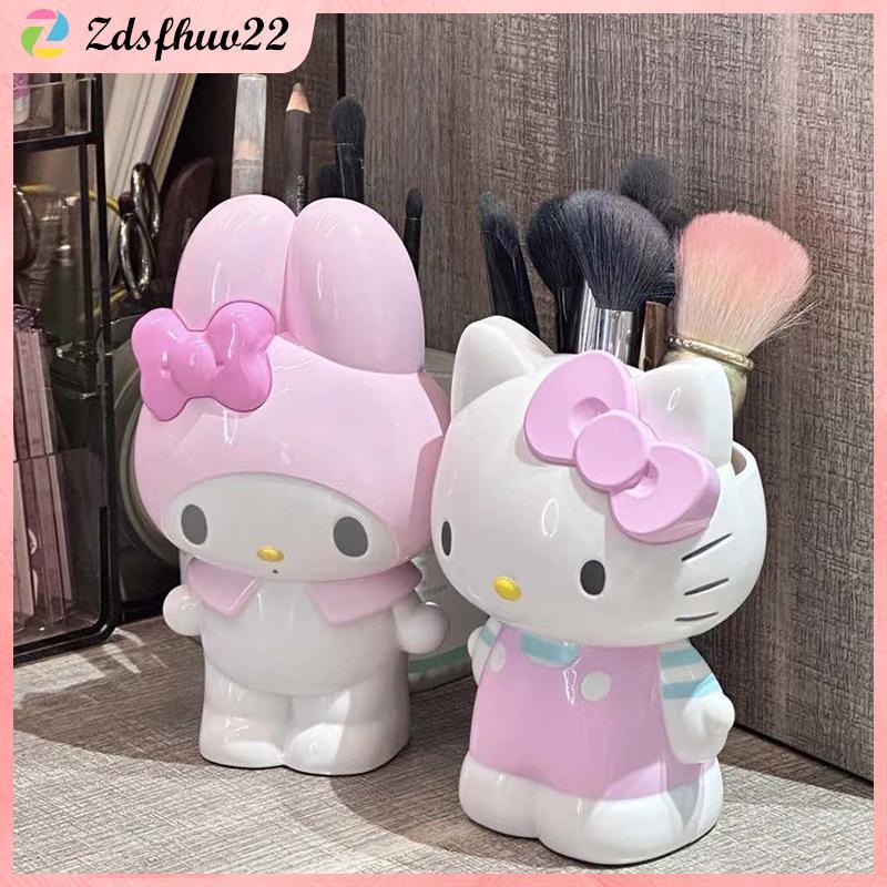 จัดส่งด่วน🚀[ZFV] Sanrio Hello Kitty ที่ใส่ปากกาอะนิเมะ My Melody เครื่องเขียนแปรงแต่งหน้า Desktop ตกแต่งของขวัญของเล่น TH