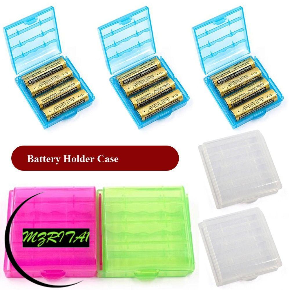 MARITA1 4 AA AAA พลาสติก Organizer Coloful Battery Holder Storage