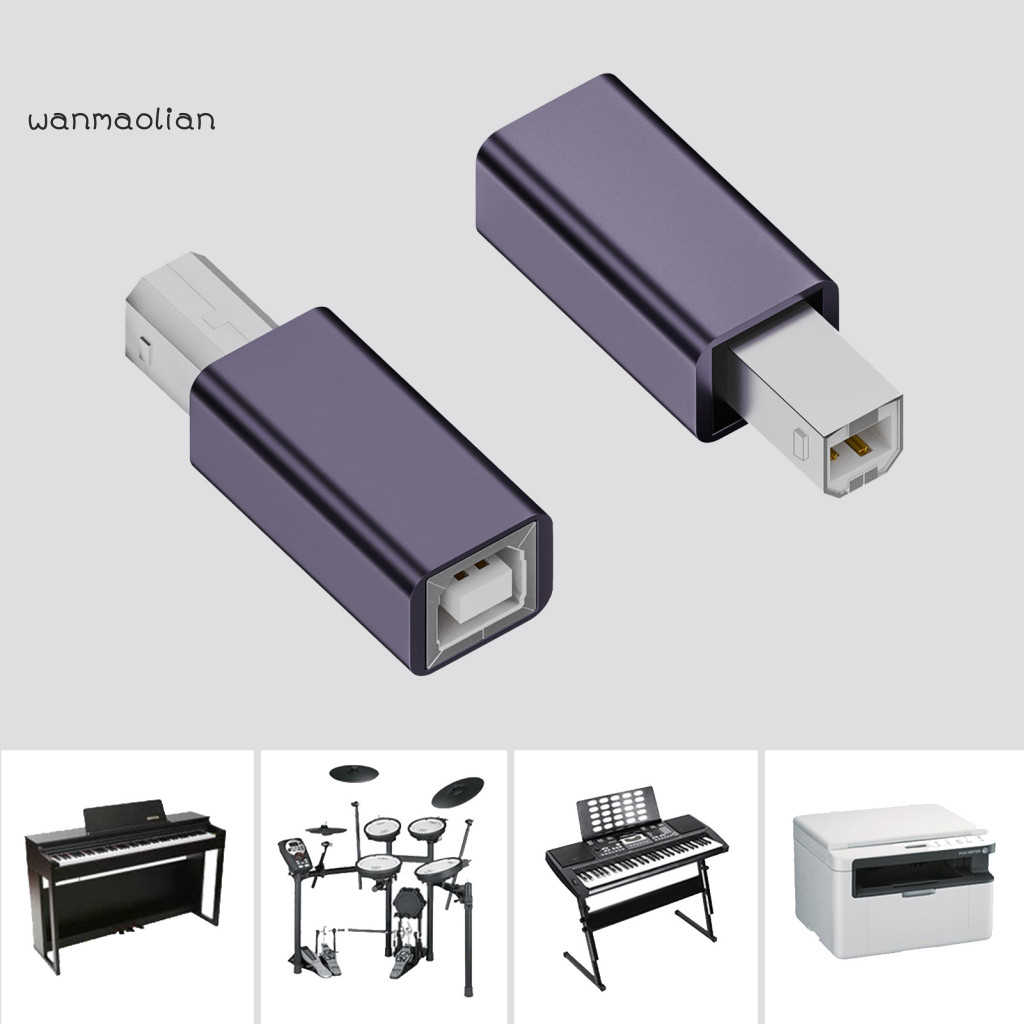 Usb-b หญิงเป็น Micro แปลงเครื่องพิมพ์อะแดปเตอร์ Usb Usb-b หญิง Type-c/micro Usb/mini Usb ชายอะแดปเตอ