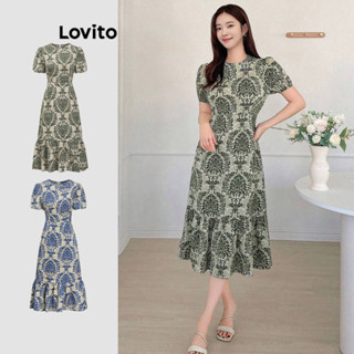 Lovito โบฮีเมียนเดรสลายชนเผ่าแพทเทิร์นฤดูร้อน เดรสสําหรับผู้…
