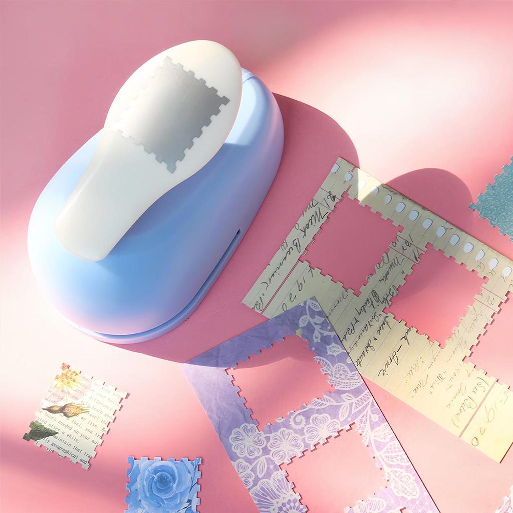 แสตมป์กระดาษ Punch ไปรษณีย์ Scrapbooking เครื่องตัดแสตมป์ Puncher สําหรับ Journaling การ์ดทําศิลปะซอ