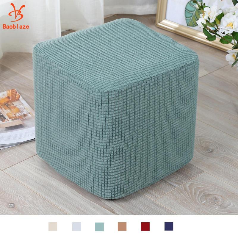 [syyqwdt] Ottoman Covers Slipcover Square Ottoman Covers for Footrest Foot Stool, Fit 10