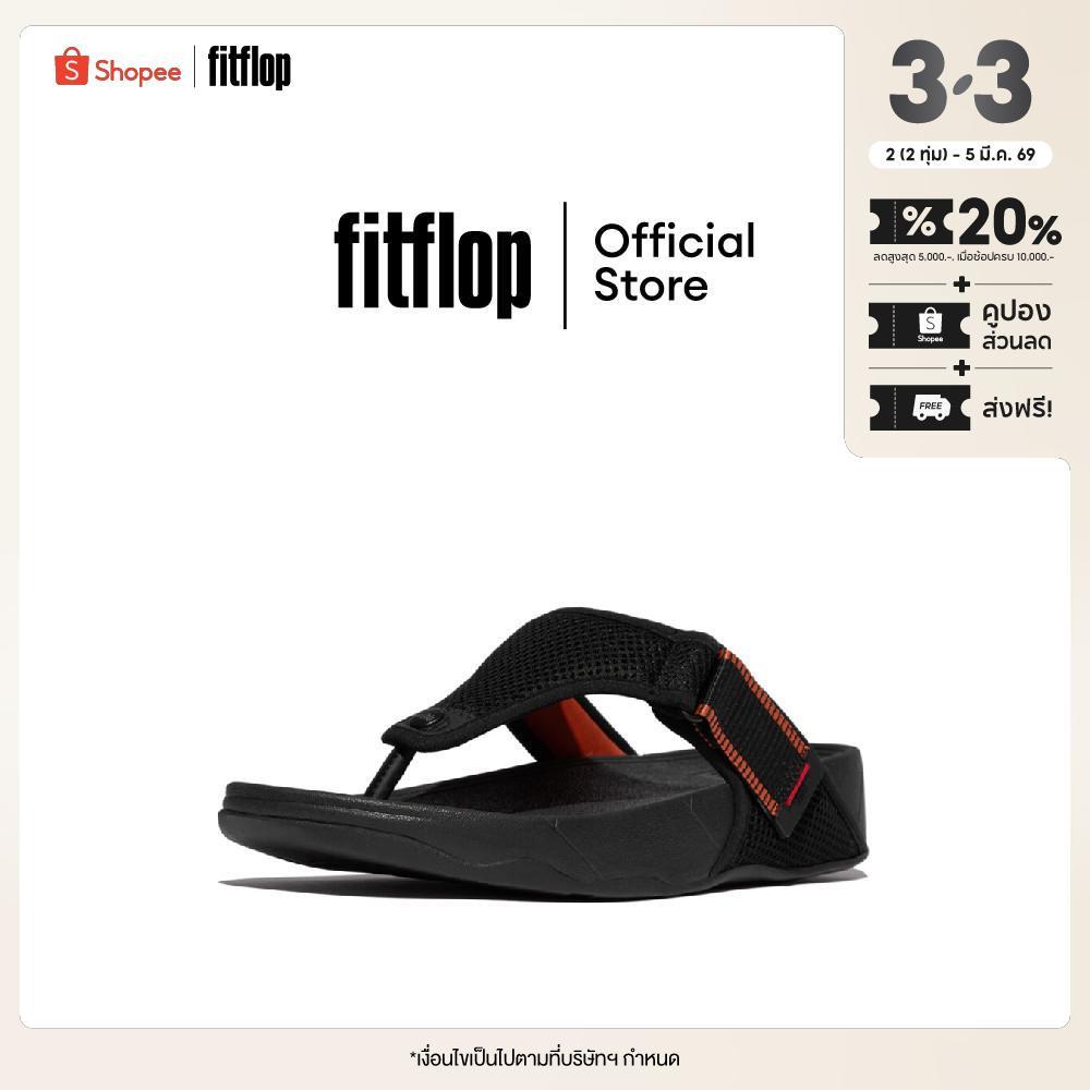 FITFLOP TRAKK ADJ. W/RESISTANT MESH รองเท้าแตะแบบหูหนีบผู้ชาย รุ่น E7G-D31 สี BLACK