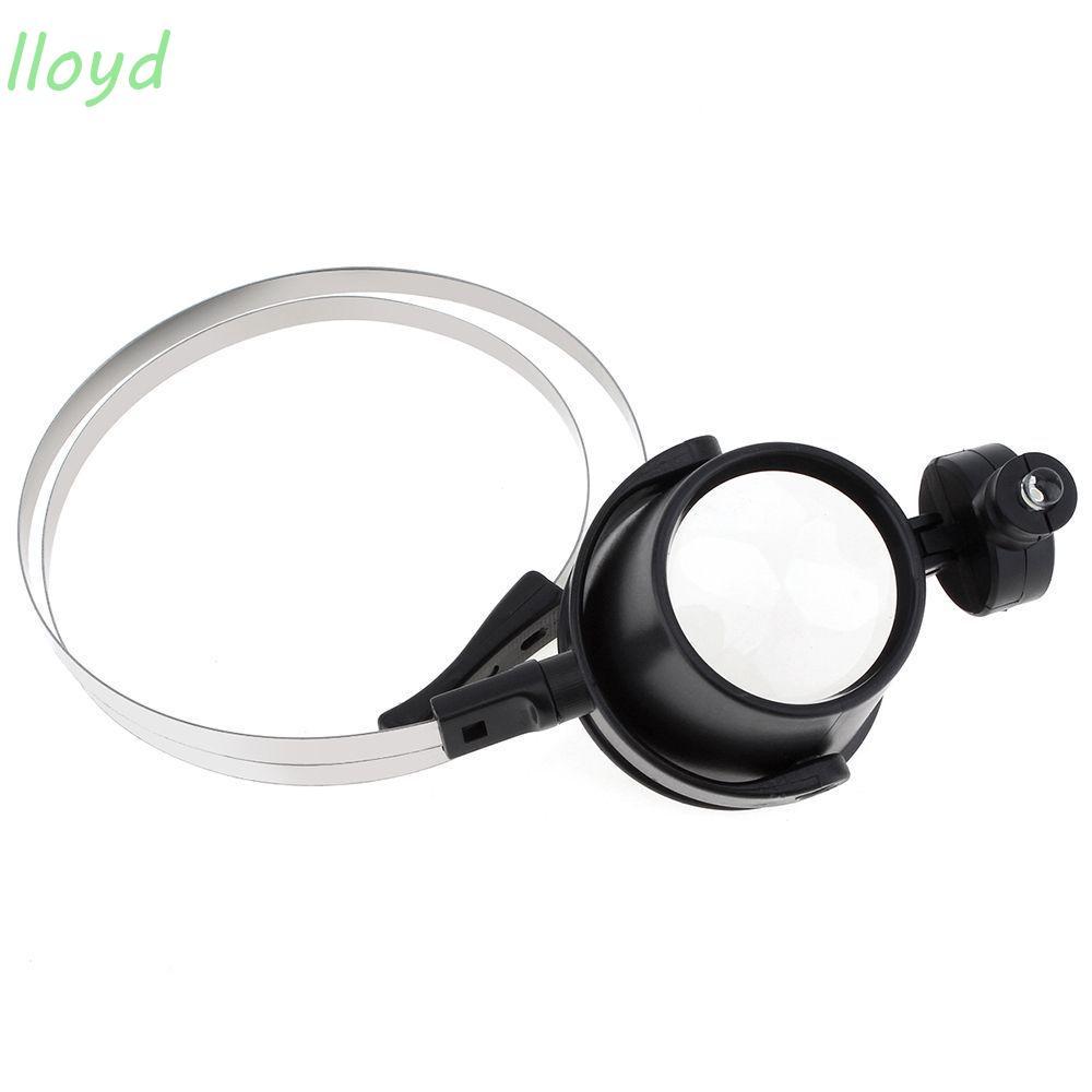 LLOYD Loupe Watchmakers Steel 15X Bands นาฬิกาแบบถอดได้ Led Glass Eye Circuit