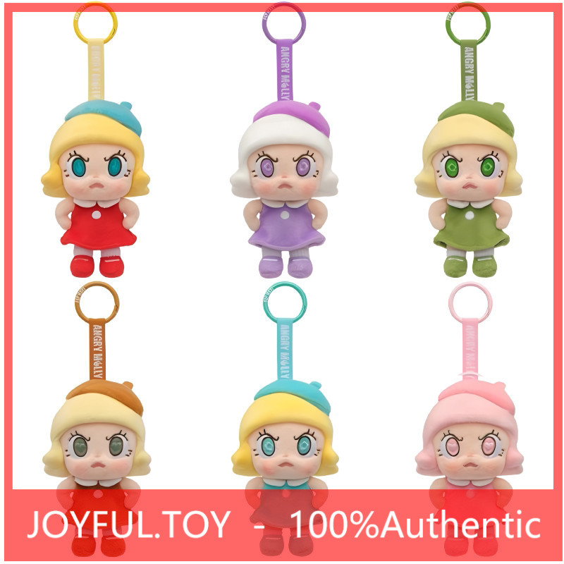 POPMART Angry Molly Angry Molly Series ตุ๊กตาจี้ Mystery Box