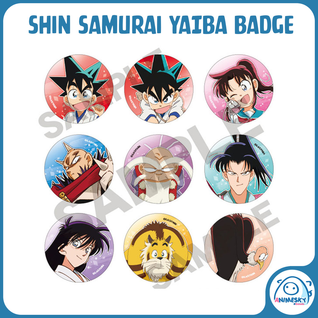 ของแท้ Shin Samurai Den YAIBA Badge diginity card Pack - ชุด 9 ป้าย Yaiba