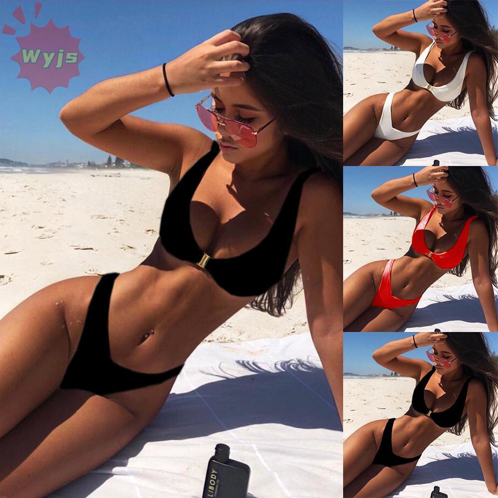 WJYS ผู้หญิงชุดบิกินี่บราซิล Push Up Beach Wear ชุดว่ายน้ําฤดูร้อน