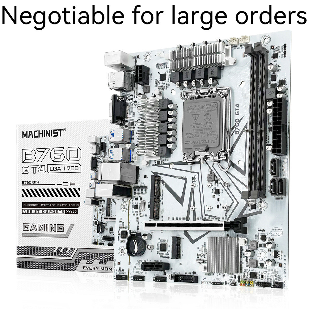 มีในสต็อกเมนบอร์ด MACHINIST B760 GT4 เมนบอร์ด DDR4 LGA1700 NVME M.2WIFI M.2