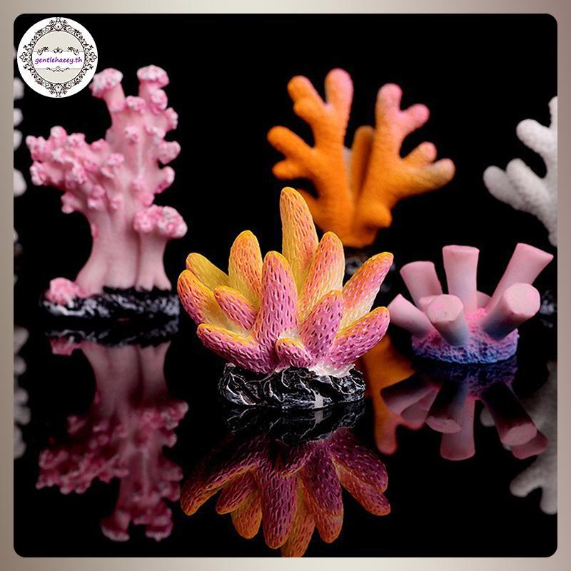 GG ประดิษฐ์ Coral Fish Tank ตกแต่ง Emulates ปลาดาวเรซิ่น Reef ภูมิทัศน์ Aquarium ตกแต่งหัตถกรรมโต๊ะ 