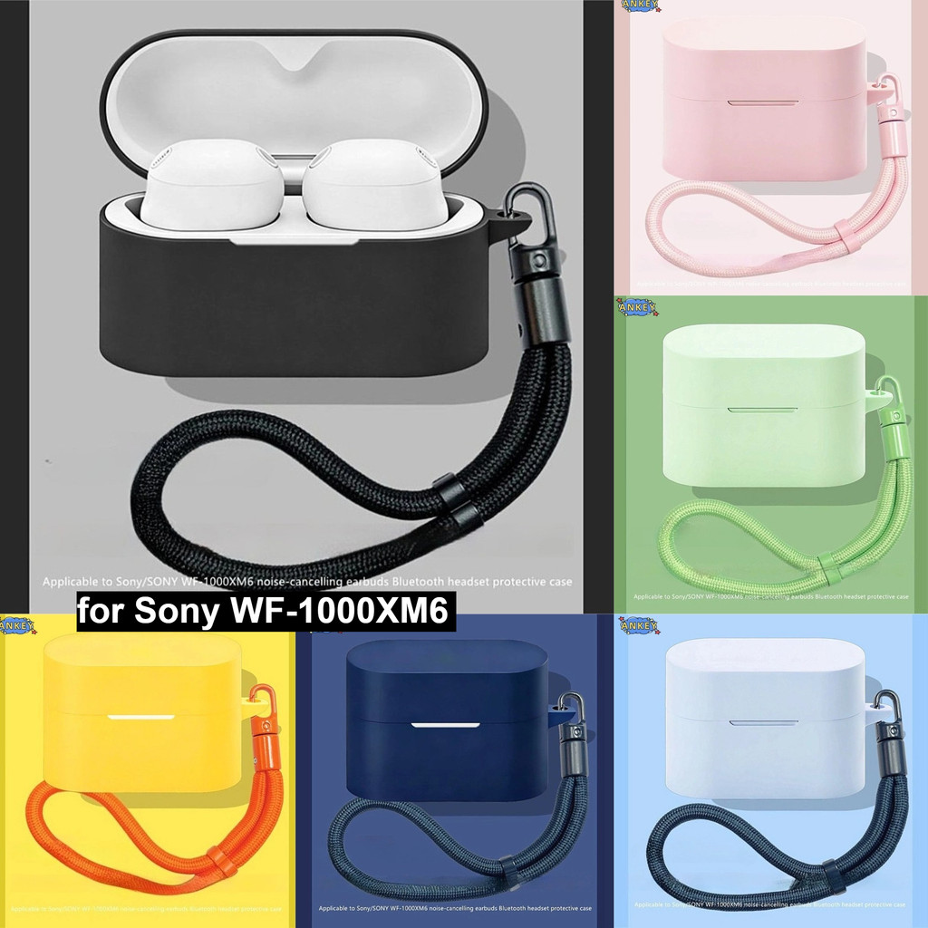 for Sony WF-1000XM6 Case Earbuds Protective Cover with Lanyard Soft Silicone Shells WF1000XM6 Access