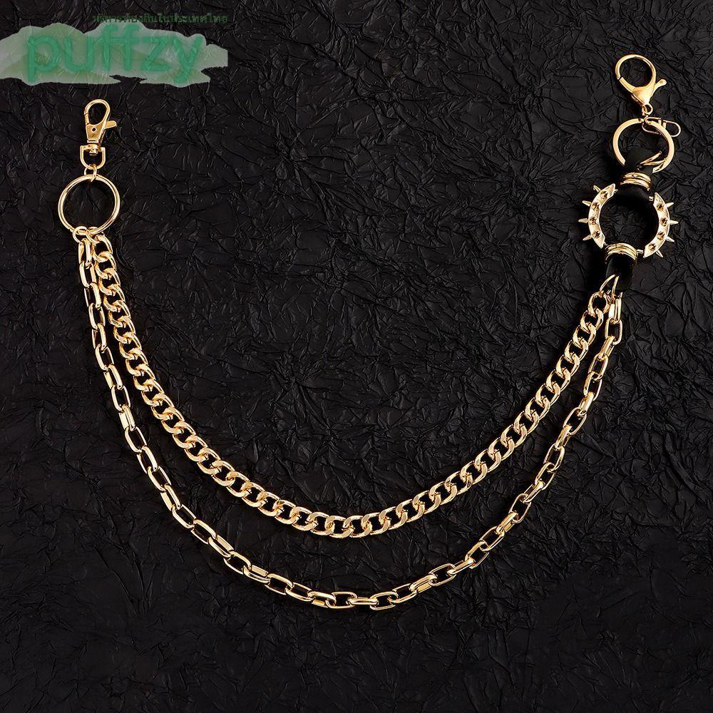 PUFFZY จี้กางเกงโซ่สไตล์ Y2K Harajuku, Retro Hip-Hop และ Gothic เหมาะสำหรับทั้ง Egirls และ Eboys