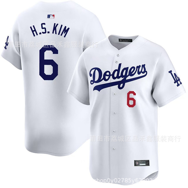 จัดส่งในวันเดียวกัน LA Dodgers LA Dodgers No. 6/KIM11 R.SASAKI เบอร์ 11 เสื้อเจอร์ซีย์ ชุดเบสบอลปัก