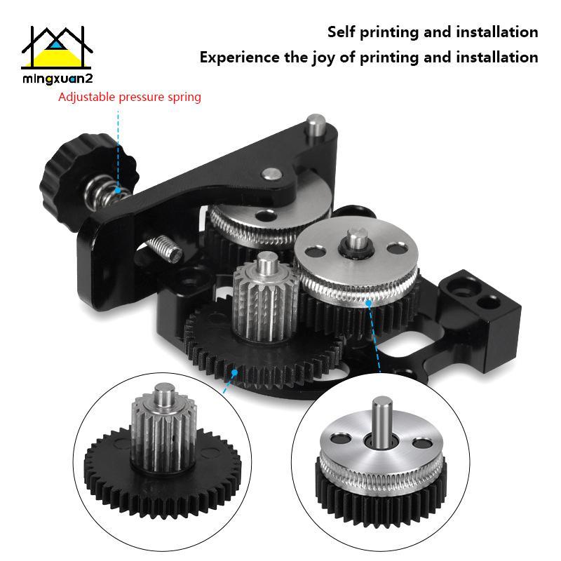 Mingxuan2 Hard เหล็กลดเกียร์มอเตอร์ความเร็วสูงสําหรับ CR10 CR-10S Ender3 V2 HGX LITE Extruder Dual เ