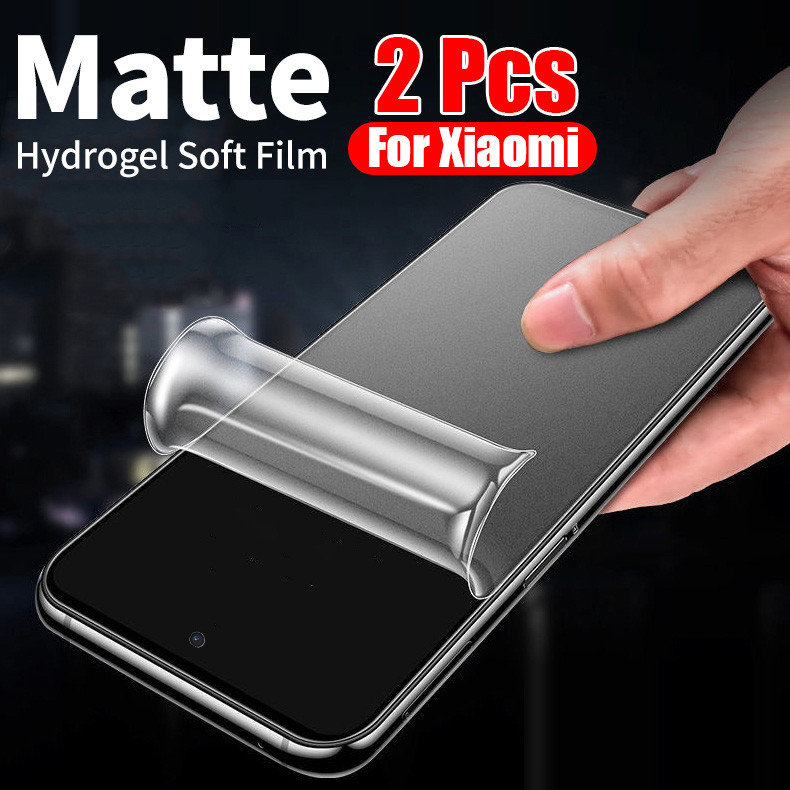 ฟิล์มไฮโดรเจลแบบนิ่มเนื้อด้านสําหรับ Xiaomi 15 14 13  12T 13T 14T 15T Redmi Note 15 14 13 12 12s Pro Poco X7 F8 F7 Pro Ultra
