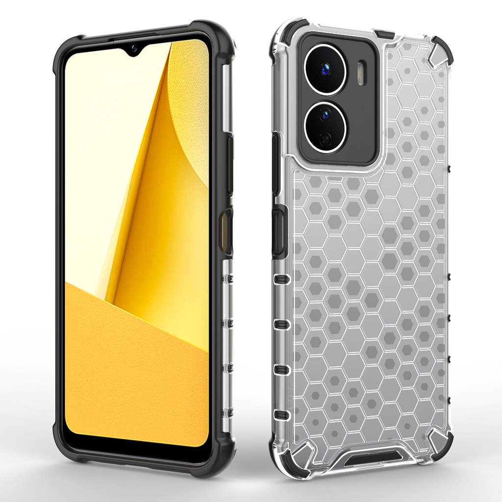 ปลอกสําหรับ Vivo Y16 Y22 Y22S Y77 Y77E Y73 Ultra-thin Hybrid Hard Honeycomb เคสโทรศัพท์