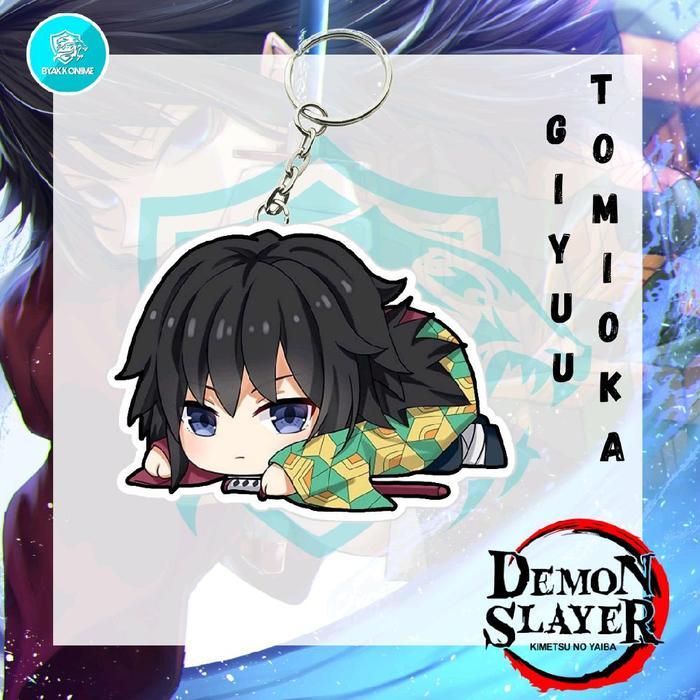 พวงกุญแจอะคริลิค Anime Demon Slayer - Giyuu, Mitsuri, Muichirou, Obanai, Rengoku Ganci อะนิเมะ Akril
