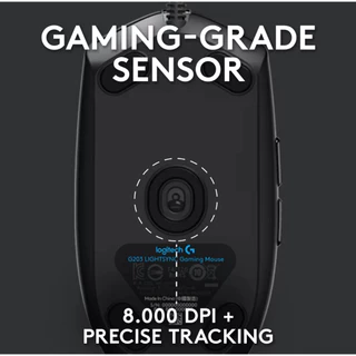 Logitech G102 LIGHTSYNC Gaming Mouse 8,000 DPI (เมาส์เกมมิ่ง ปุ่มมาโคร 6 ปุ่ม ตั้งค่าความเร็วได้ 5 ระดับ พร้อมไฟ RGB)