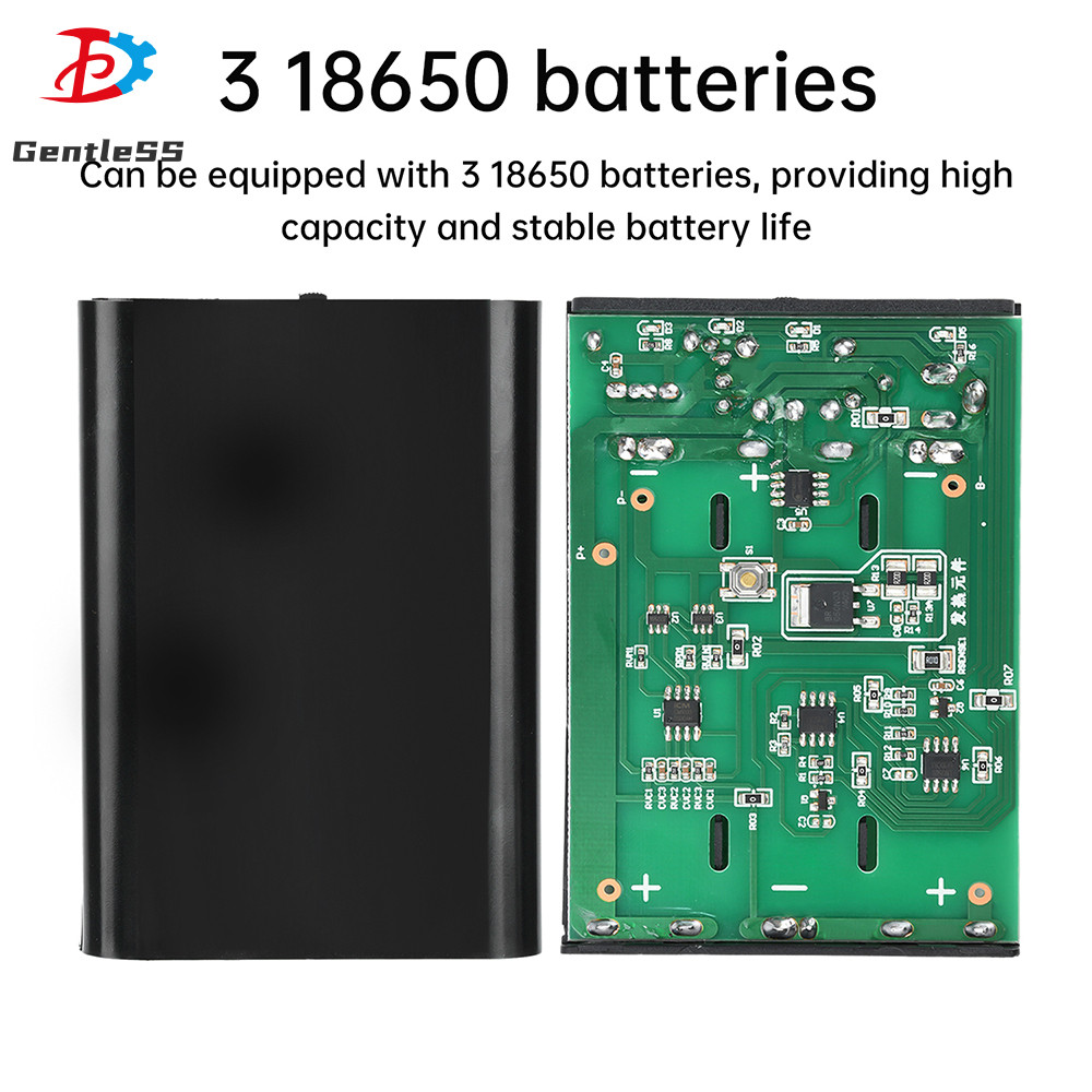 DC5V 12V Dual Output Series Power Bank กล่องแบตเตอรี่ 318650 Solder-ฟรี DIY ชุดพร้อมสวิตช์ DC5.5*2.1