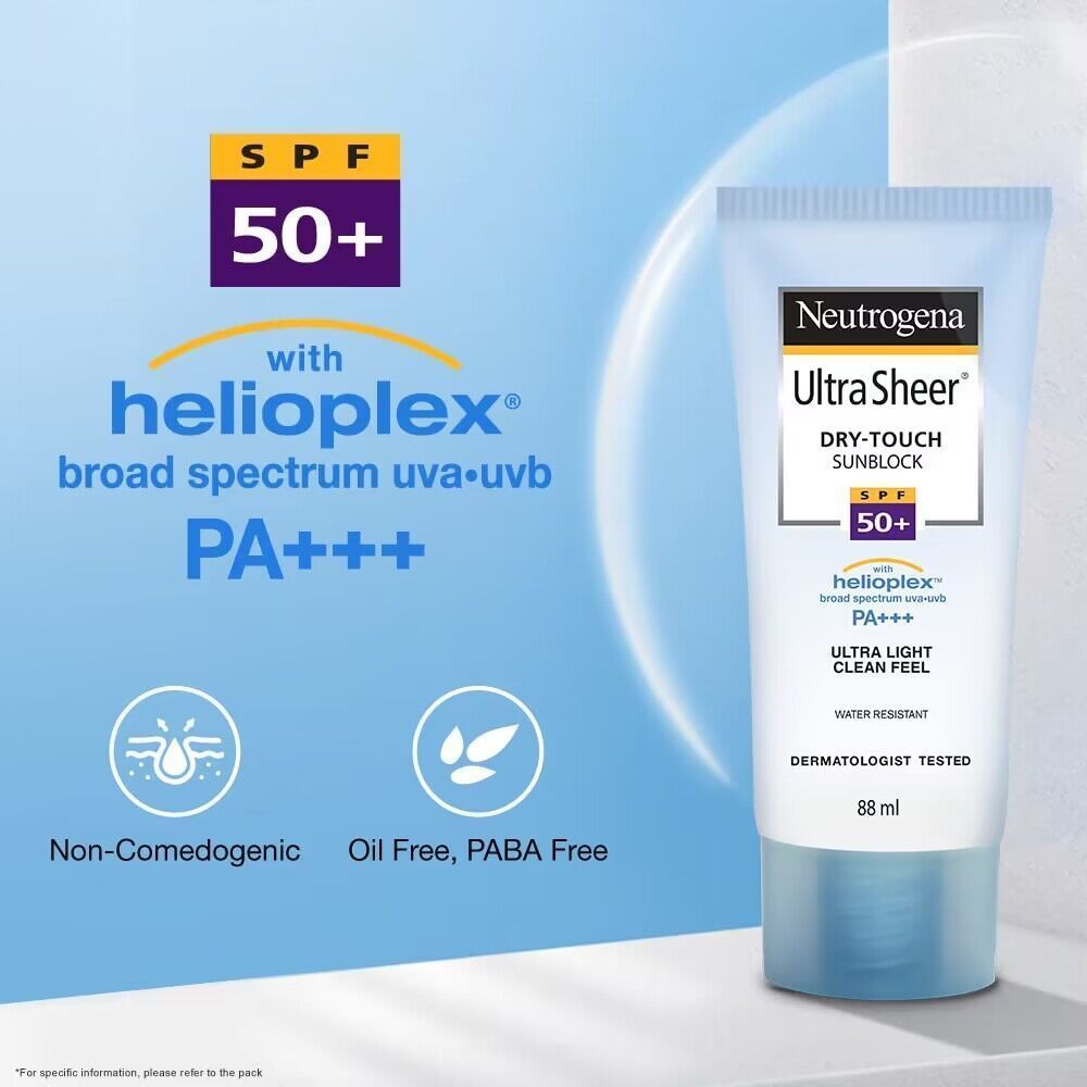 US Direct Mail Neutrogena Neutrogena Sunscreen Lotion Sunscreen Ultra-Light Breathable Dry Non-Greas