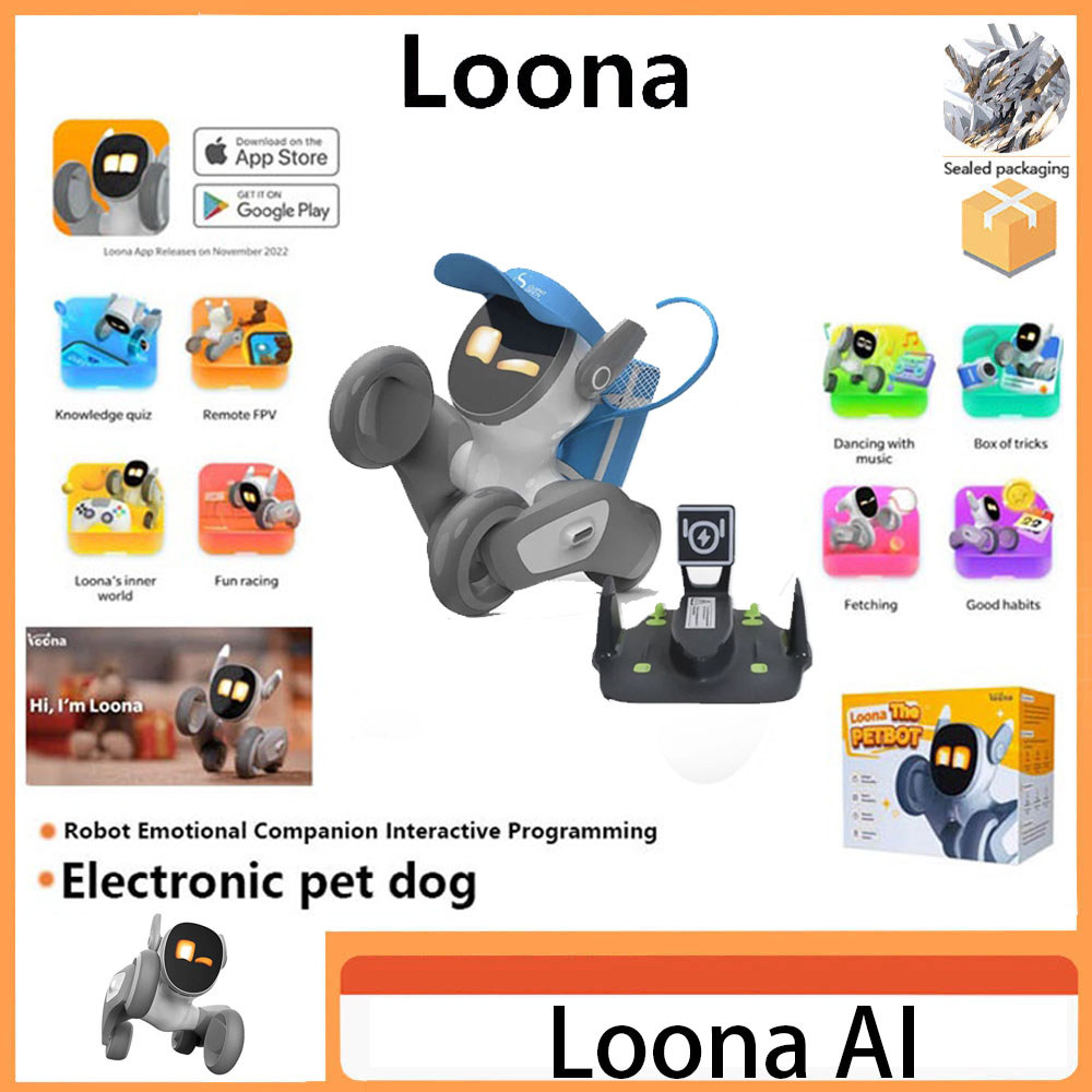 【Available in stock】Loona robot Smart robot Dog Emotional Accompanying Interactive Programming Face Recognition AI robot