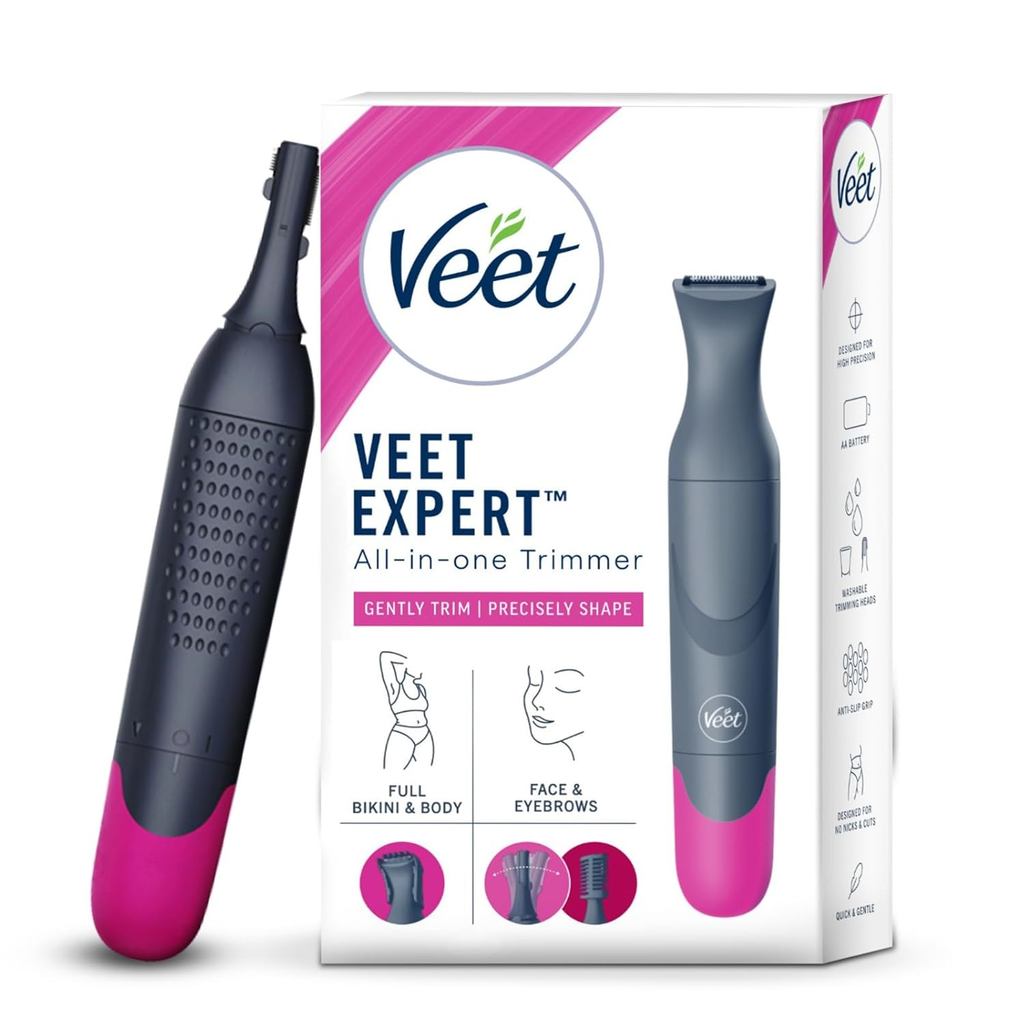 Veet Women Trimmer |All-in-One Full Body Trimmer for Women | Full Body, Bikini, Face & Eyebrowกําจัด