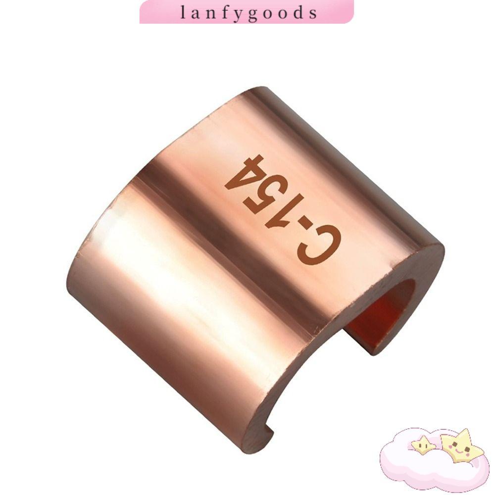 LANFYGOODS คลิปลวดทองแดง, ขั้วต่อสายไฟชนิด C ทองแดง, สายเคเบิลแบบขนาน Clamped Buckle Terminal Clamp 