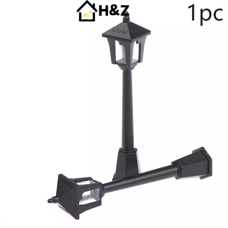H&Z 1 PC Mini โคมไฟไฟถนนรุ่นสามมิติสําหรับบ้านตุ๊กตาจิ๋วตกแต่ง Nice