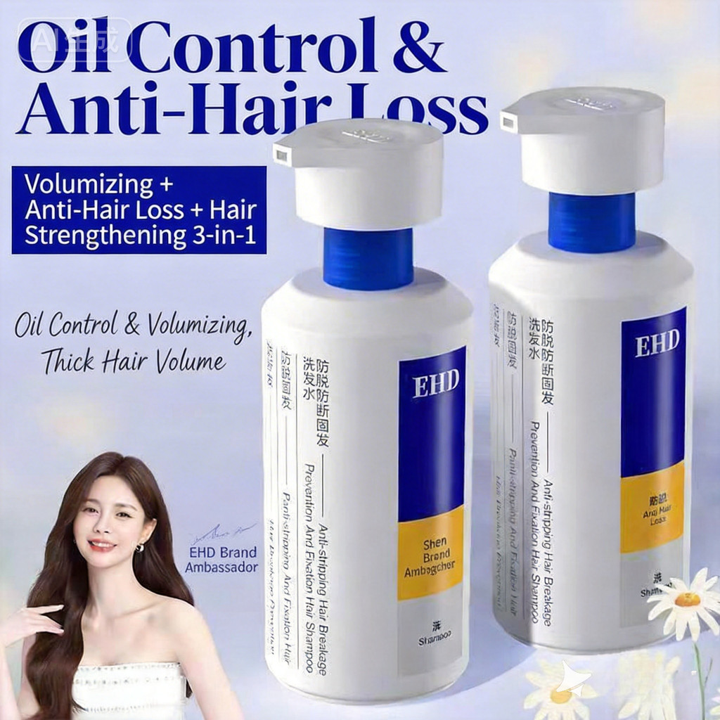 พร้อมสต็อกEHD Anti-Hair Loss & Hair Growth Shampoo Anti Hair Loss Shampoo Anti-Hair Fall Shampoo Oil