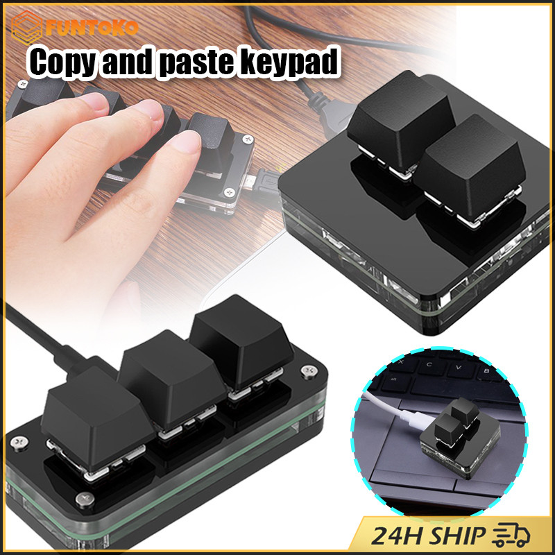 คีย์บอร์ดเล่นเกมขนาดเล็ก แป้นพิมพ์ gaming keyboard 2/3 Key copy paste