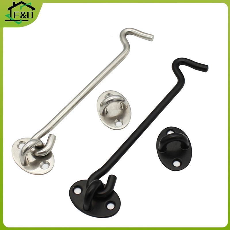 F&O 1Set Barn Door Latch Cabin Hook Eye Latch Easy Lo สําหรับ Barn Door Gate Window .