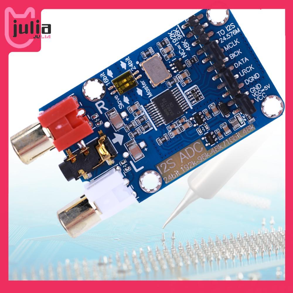 I2S ADC โมดูลการ์ดเสียง WM8782S Lossless ถอดรหัสเสียงดิจิตอล 24BIT 192K 96K 48K รองรับอินพุต 3.5 มม.