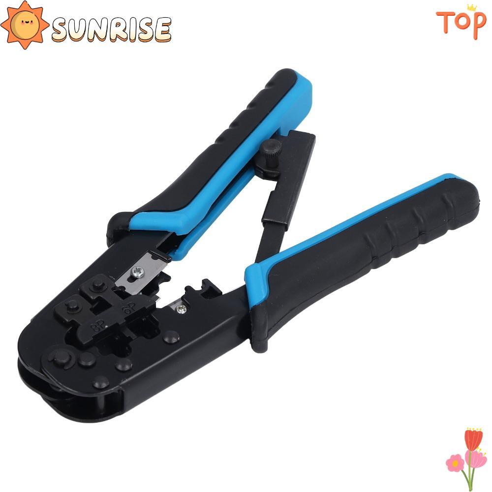 SUNRISE RJ45 Crimp TOOL, เครื่องตัดและ Stripper ในตัว All-in-One Modular Crimping TOOL, 6 in 1 RJ11/