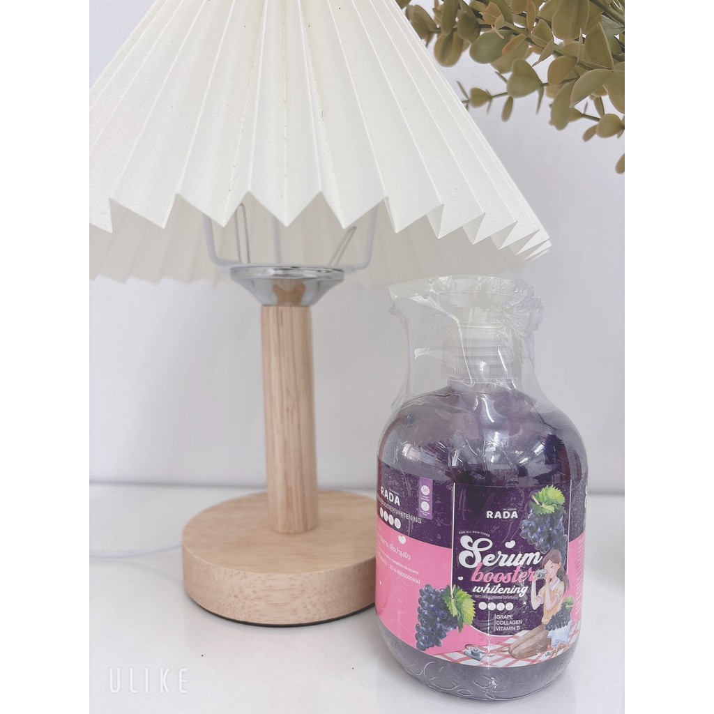 ขายโล๊ะสต๊อก เซรั่มองุ่นขวดปั๊ม 200 มิล บูสเตอร์ไวท์เทนนิ่ง  วันหมดอายุ 4/1/2027