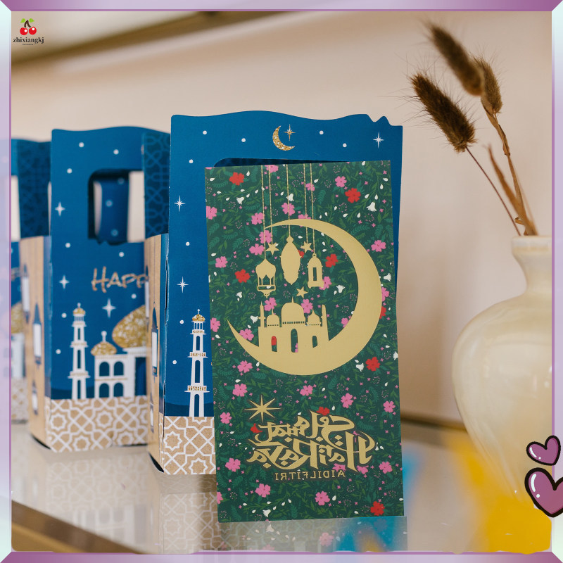 18 ชิ้น Eid Mubarak ซองจดหมาย Eid Mubarak เงินกระเป๋า Eid Mubarak Eid Mubarak Party Supplies zhixian