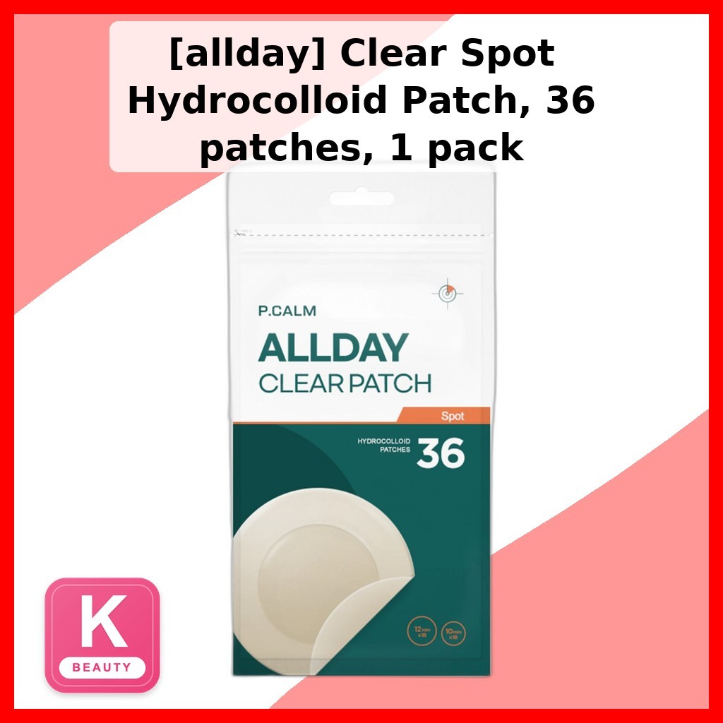 [allday] Clear Spot Hydrocolloid Patch 36 แผ่น 1 แพ็ค / Korean Hydrocolloid Patch by HANABISUTORI
