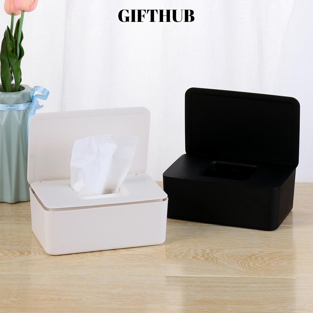 LULLABY ที่วางกล่องทิชชู่เปียกคอนเทนเนอร์ผ้าเช็ดทําความสะอาดเด็กกันฝุ่น