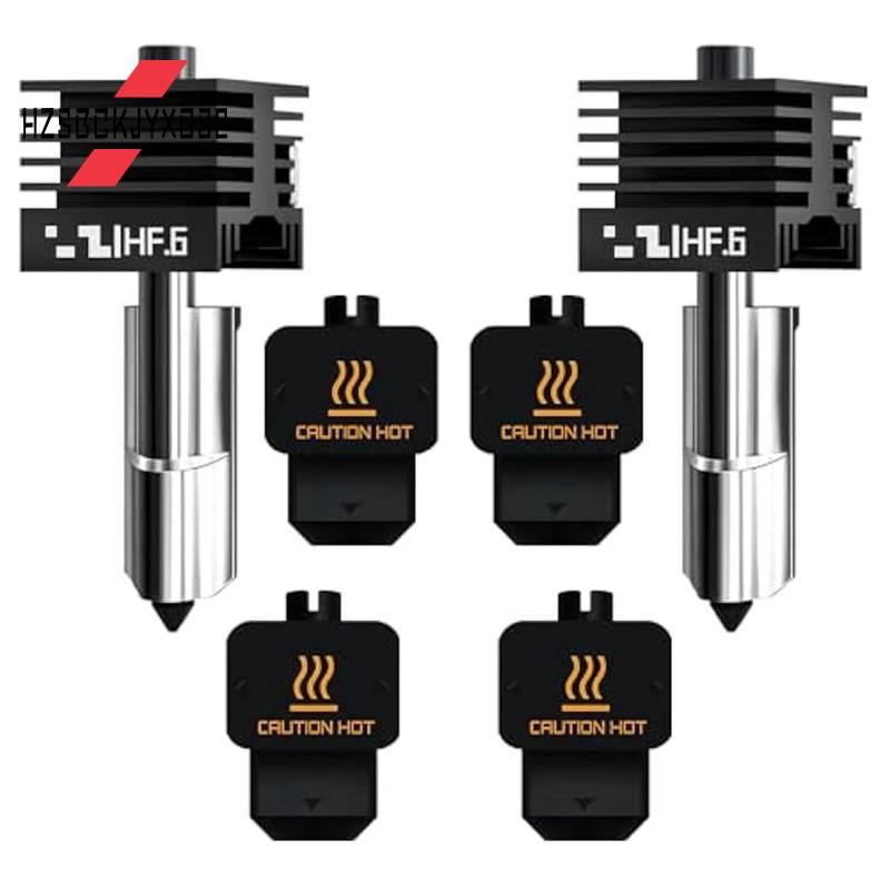 Hzsbckjyxgs2High Hotend H2D 0.6 มม.(2 ชิ้น) สําหรับ Lab สําหรับ Bamboo H2D หัวพิมพ์ชุด 2 ถุงเท้าซิลิ