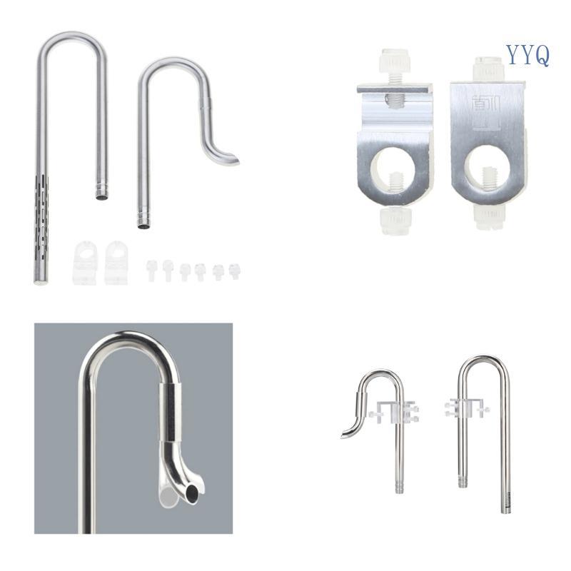 YYQ Aquarium Water Fish สําหรับถังกรอง Inflow Outflow Lily อ่างสแตนเลส