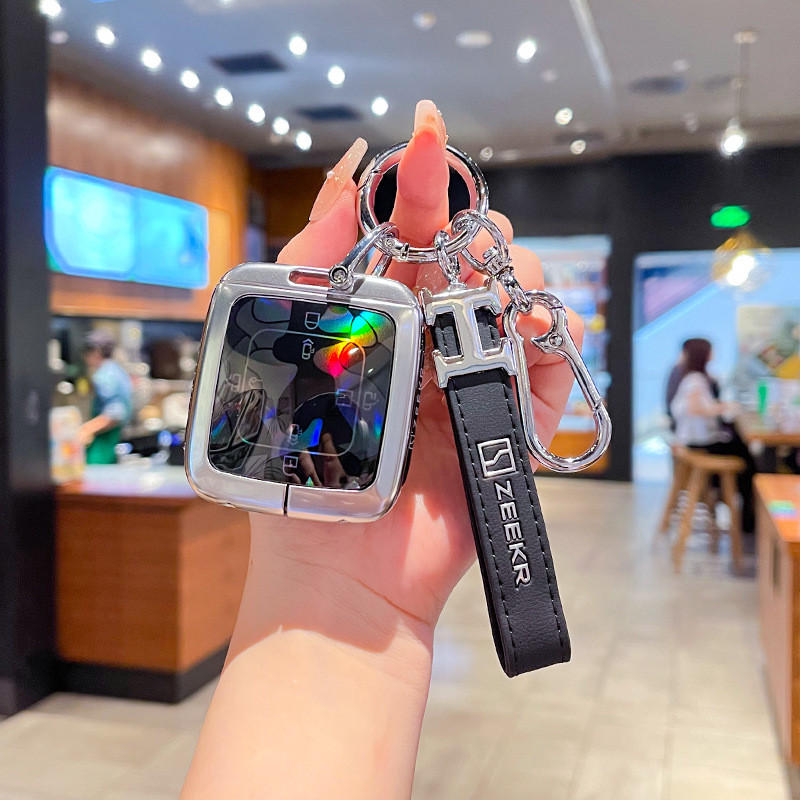 ทุ่มเทให้กับ 2025 2026 ZEEKR 009 เคสกุญแจ 009KR บลูทูธ ZEEKR Entity 009 ZEEKR เปลือกหัวเข็มขัดโลหะ