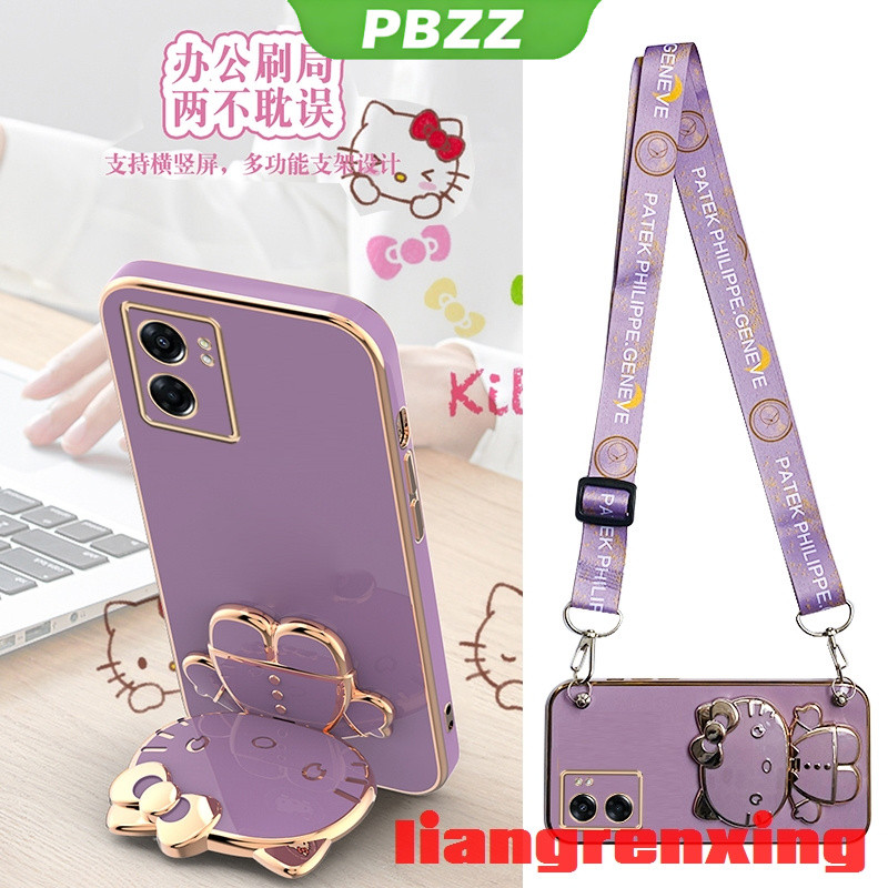PBZZ เคส oppo A57 2022 4g oppo a77s 5G A77 5G  เคสโทรศัพท์มือถือ ซิลิโคนนิ่ม กันกระแทก พร้อมสายคล้อง