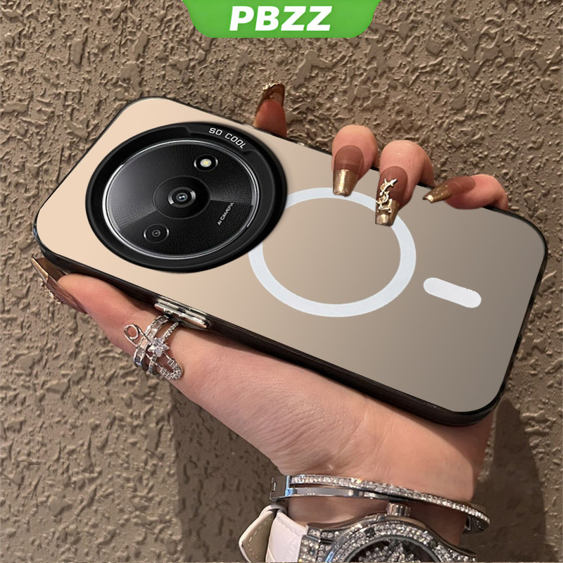 PBZZ FOR เคส สําหรับปลอก xiaomi redmi a3 2024 4G เคสโทรศัพท์เคสแข็งTPU Protector Smoothกันกระแทกออกแบบใหม่ความงามไร้สายดูดแม่เหล็กCYBSWX01