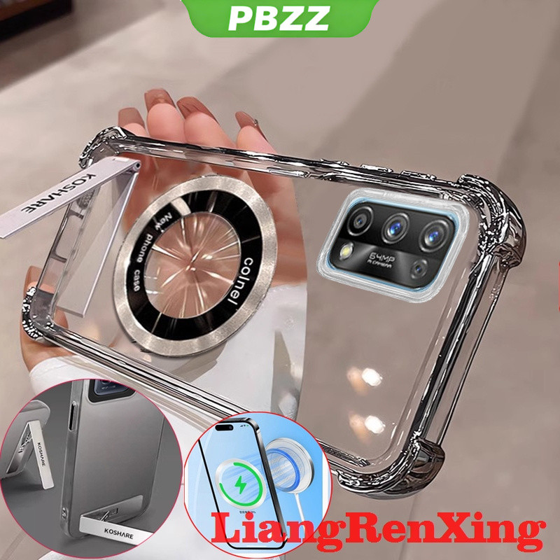PBZZ FOR เคส Case สำหรับ realme 7 Pro realme 7i realme C17 โทรศัพท์ปลอก softcase ล้างกันกระแทกที่ครอบการออกแบบใหม่ความงามที่ชัดเจนกับผู้ถือไร้สายแม่เหล็ก TMCBCX01